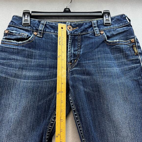 Silver Jean Co Jeans Women's 30x32 (10) Dark Blue Suki Bootcut Preppy Normcore - Picture 13 of 15